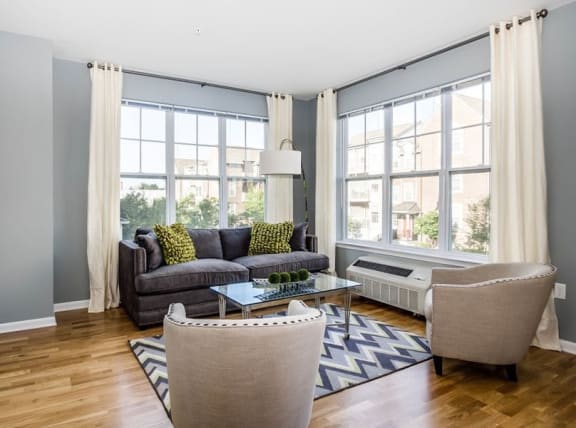 Soaring 9 Foot Ceilings  at Water&#x27;s Edge, Harrison, NJ, 07029