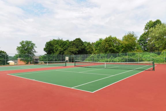 Tennis Courts at Doncaster Village Apartments, Maryland