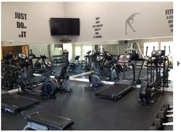 Fully Equipped Fitness Center at Park West Apartments, Chino, CA, 91710