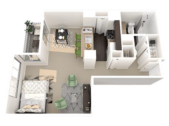 uptown denver studio apartment for rent