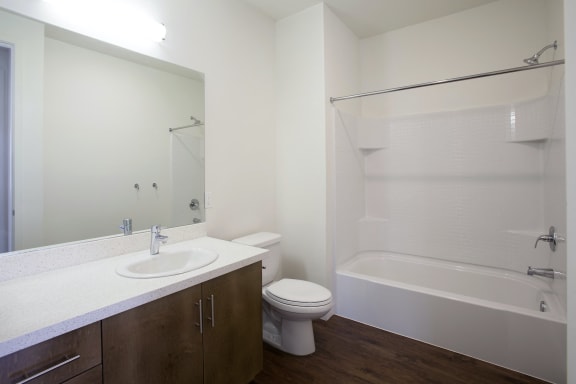 Type B Two Bedroom Hall Bath at Park Square at Seven Oaks, Bakersfield, CA, 93311