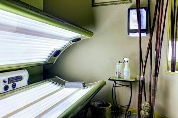 tanning bed at apartment community