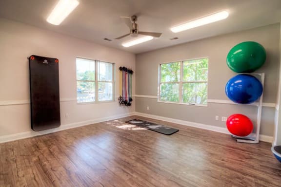 yoga at fitness center