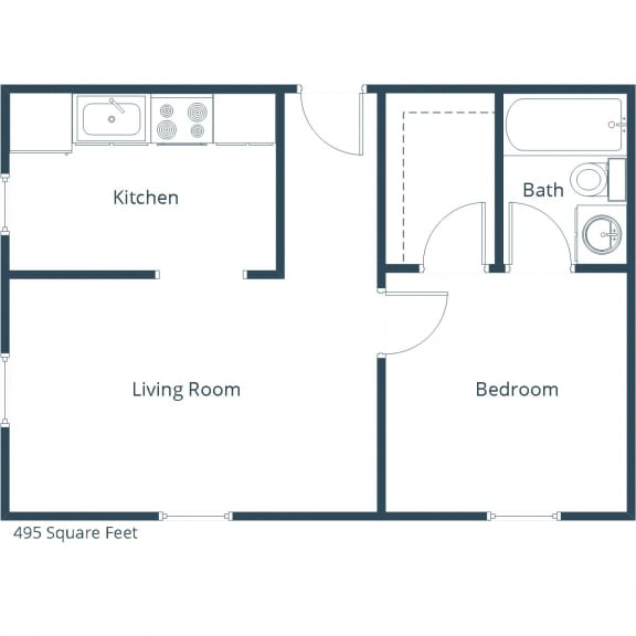 Mason Apartments | One Bedroom Floor Plan C Mason Apartments | One Bedroom Floor Plan C