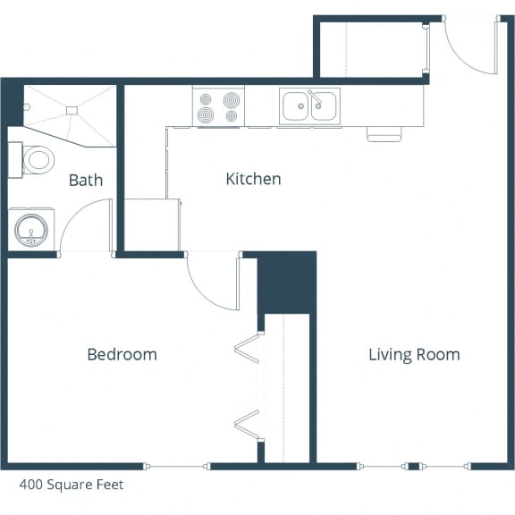 Norma Apartments | One Bedroom Floor Plan A Norma Apartments | One Bedroom Floor Plan A