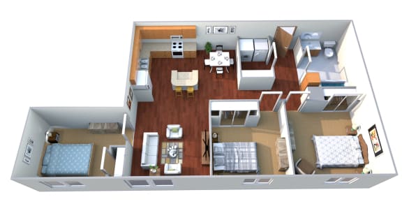 The Mitchell Floor Plan at Pinewood Estates, Zimmerman, Minnesota