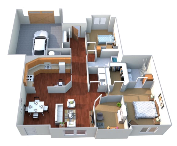 The Oak Floor Plan at Silver Oaks Townhomes, Sartell, 55377