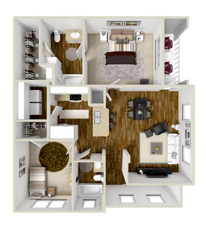 1, 2 & 3 Bedroom Apartments in Longview, TX | Wellington Grande
