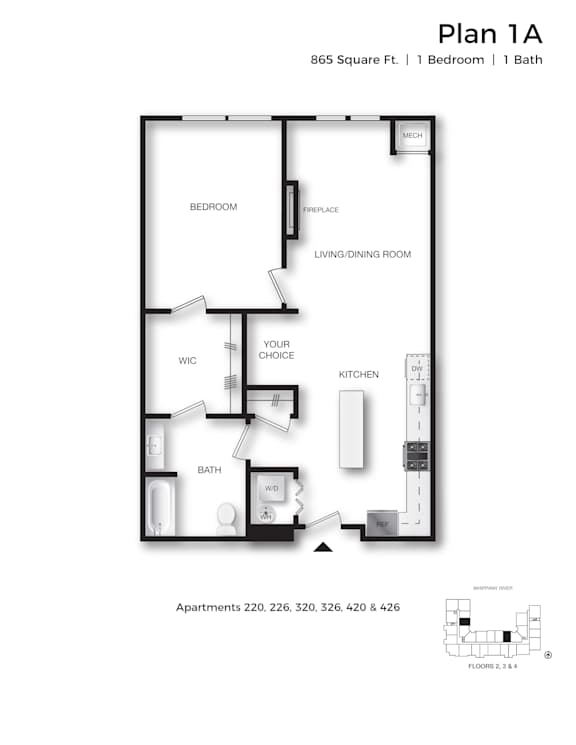 Floor Plan  34 - 1B1B