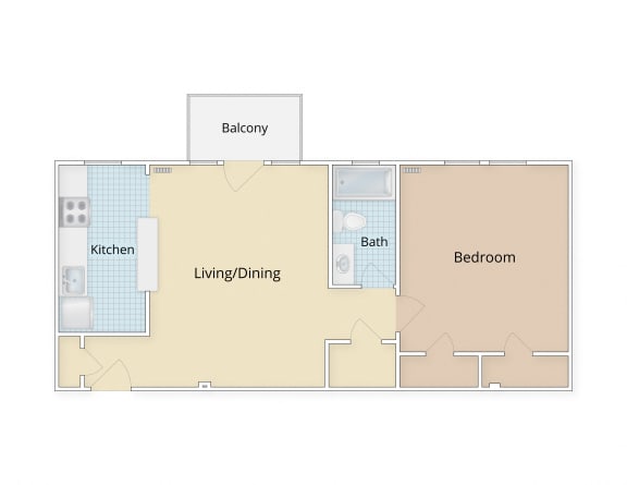 Kew Gardens apartments Georgetown Washington DC one bedroom floor plan