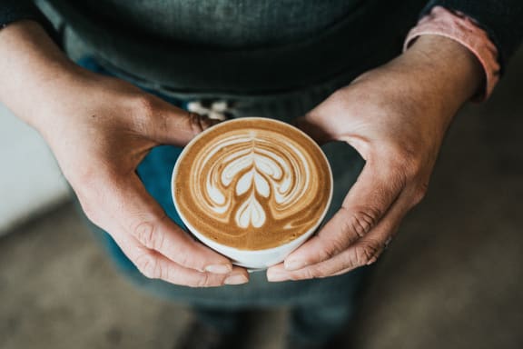 Coffee time at Encina Meadows Apartments, Goleta