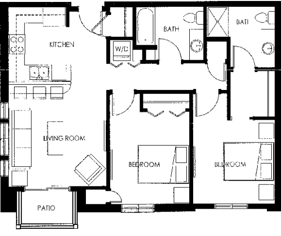Vicinato H Floor Plan at Vicinato, Madison, WI, 53715