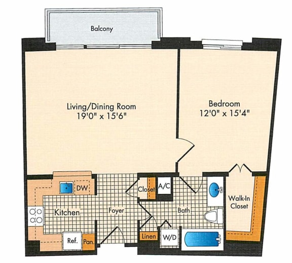 1 bedroom apartments for rent in MD
