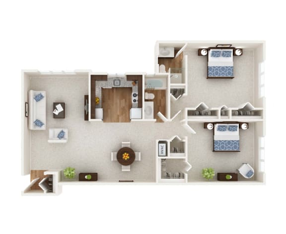 2 bed 2 bath A at Somerset at Towson, Towson, Maryland