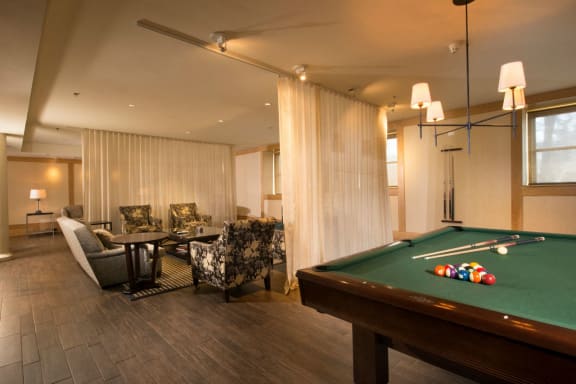 Clubhouse With Billiards Table at The Mount Royal, Maryland, 21202