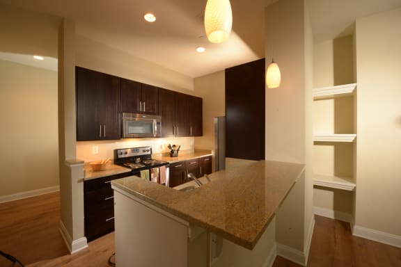 Countertop Kitchen at The Mount Royal, Baltimore, Maryland