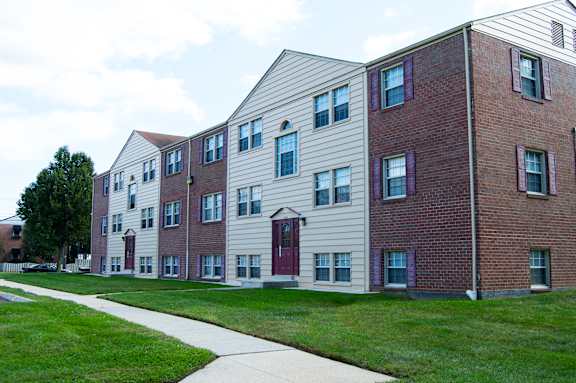 Green Space Walking Path at Holiday Gate Apartments, Dundalk, MD