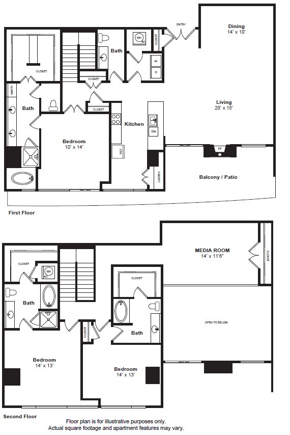 Floorplan at THE MONARCH BY WINDSOR, 801 West Fifth Street, Austin, 78703