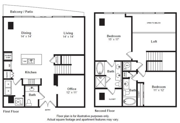Floorplan at THE MONARCH BY WINDSOR, 801 West Fifth Street, Austin