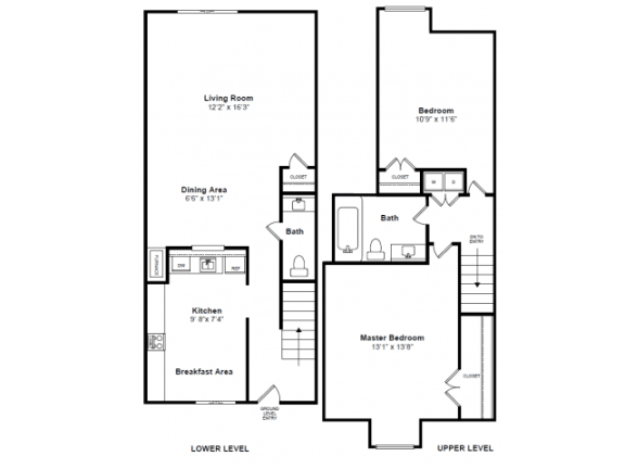 Faneuil Floor Plan Faneuil Floor Plan at Windsor Village at Waltham, 976 Lexington Street, Waltham, MA 02452