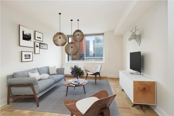 Spacious Living Rooms at The Ashley, New York