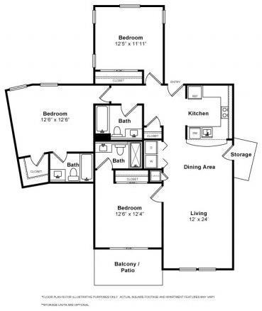 Floorplan at The Kensington, Pleasanton, CA, 94566
