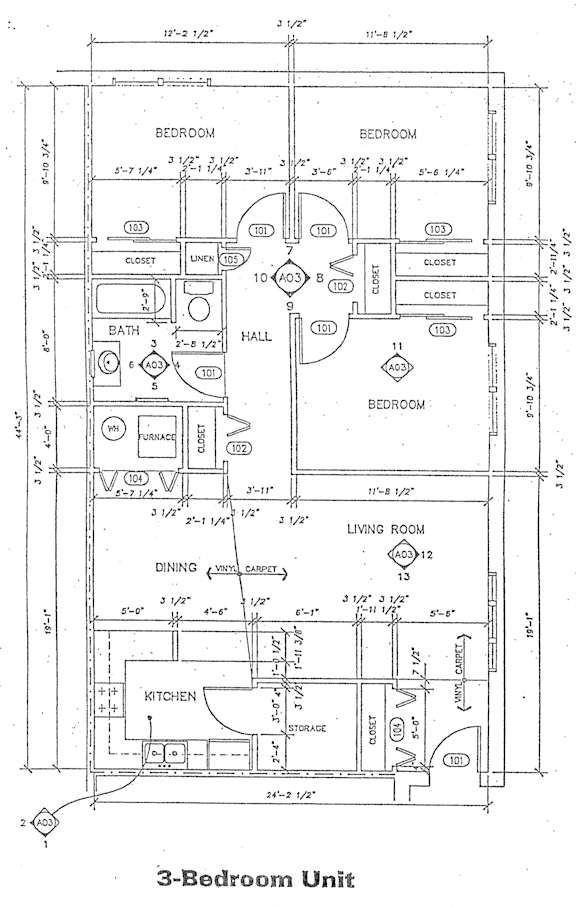 Floor Plans of Northwood Court in Sioux Center IA