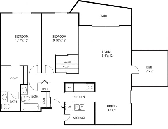 Mahogany Floor Plan Mahogany Floor Plan at Oakwood, Plymouth, MN