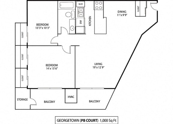 Georgetown Floor Plan at Pebblebrook Court, Bloomington, MN
