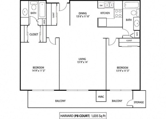 Harvard Floor Plan at Pebblebrook Court, Minnesota