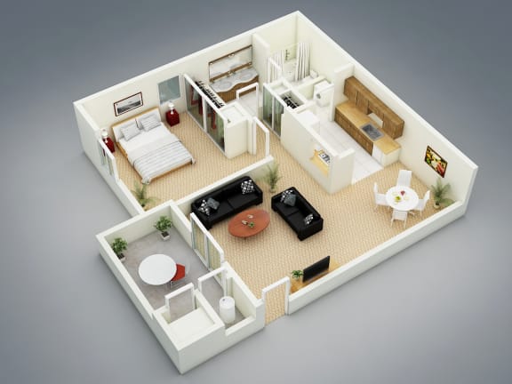 Autumn Floor Plan Autumn Floor Plan at The Seasons Apartments, San Ramon, CA, 94583
