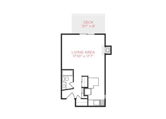 Floor Plan  1283 Ida Street - Studio