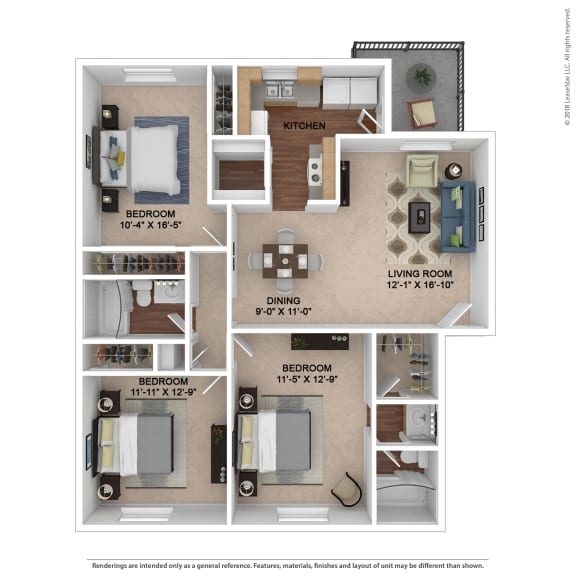 The Franklin Floor Plan The Franklin Floor Plan at Lake Johnson Mews, North Carolina, 27606