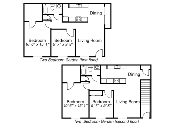 Floor plan diagram of apartment