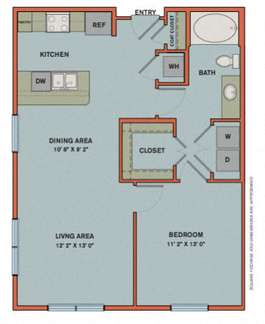 A2 Floorplan A2 Floorplan at The Can Plant Residences at Pearl