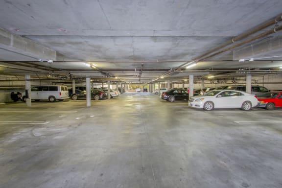 parking garage at Toscana Apartments, Van Nuys, CA