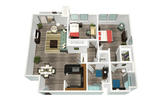 a floor plan of a house at Legacy Apartments, California, 91325