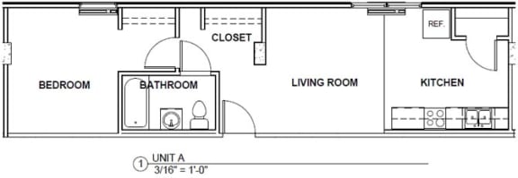 1 Bed 1 Bath