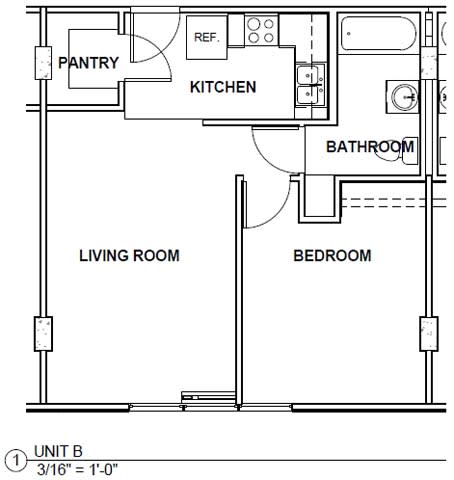 1 Bed 1 Bath