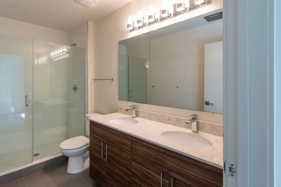 Shower Enclosures at Fahrenheit Apartments, Washington, Washington