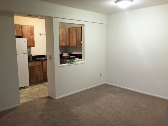 Kitchen at Knob Pines Apartments in Charlotte, MI