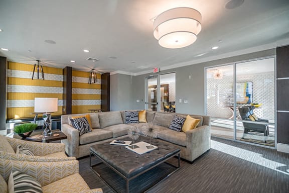 Clubroom View at Link Apartments® Glenwood South, Raleigh