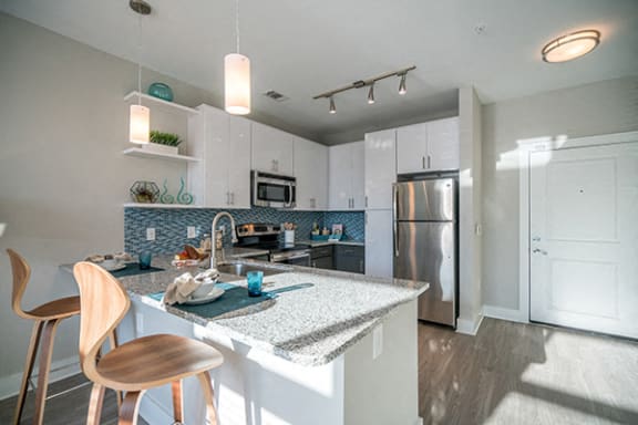 Granite-Countertops at Link Apartments&#xAE; Glenwood South, Raleigh, 27603