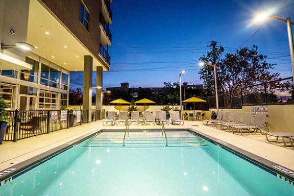 Pool View at Link Apartments® Glenwood South, Raleigh, NC, 27603