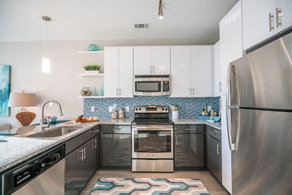 Stainless-Steel-Appliances at Link Apartments® Glenwood South, North Carolina