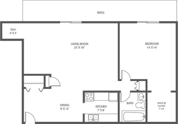 Floor Plans of Alpine Court Apartments in West Allis WI