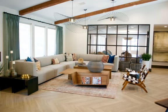 Newly Remodeled Resident Clubhouse Lounge at Rentals Albuquerque New Mexico