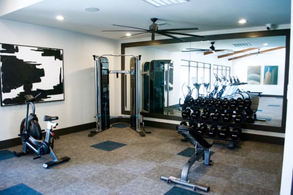 Weight Lifting Equipment at Apartments on Paseo Del Norte