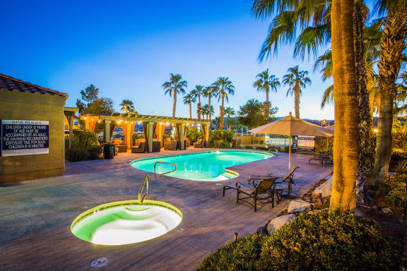 Hot Tub Spa at Townhouses for Rent in Laughlin