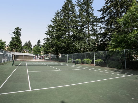 Outdoor Tennis Court  at Vancouver WA Apartments near Clark College